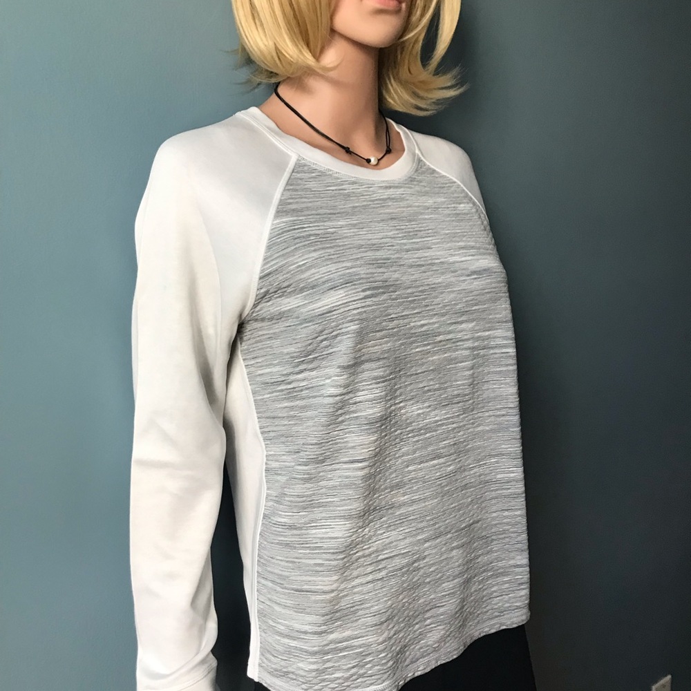 Athleta Two Tone Color Light Weight Sweatshirt